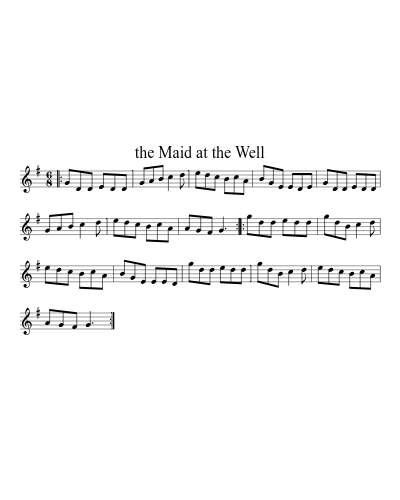 The Maid At The Well (Version 5)