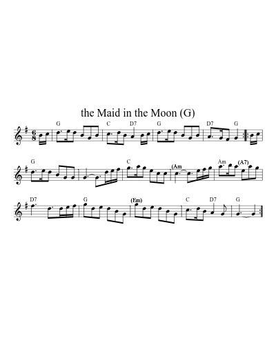 the Maid in the Moon (G)