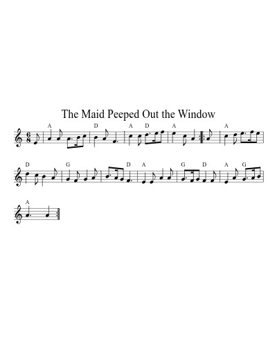 The Maid Peeped Out the Window (Maid Peeped Out The Window)