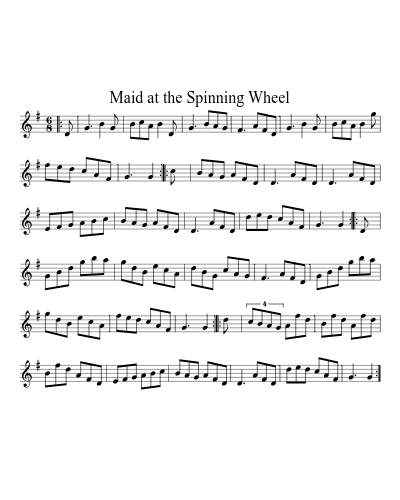 Maid at the spinning wheel (Version 3)
