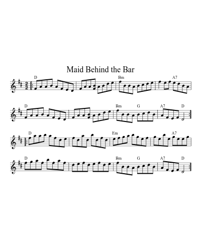 Maid Behind the Bar (Version 5)