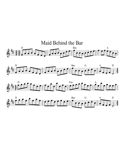 Maid Behind the Bar (Version 7)