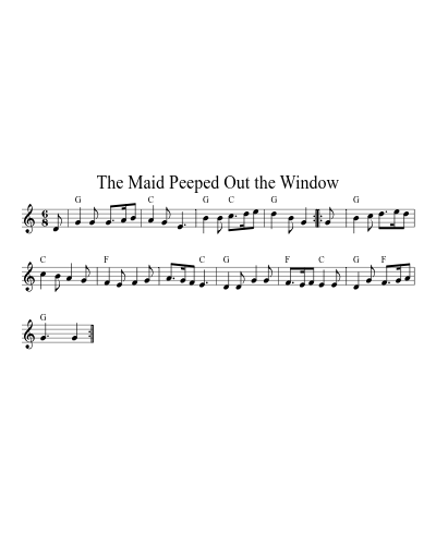 The Maid Peeped Out the Window (Version 6)