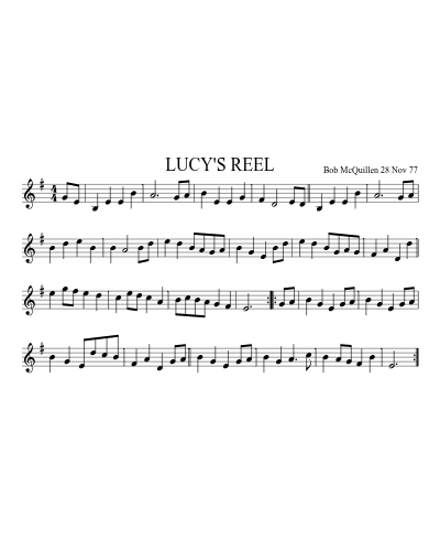 LUCY'S REEL