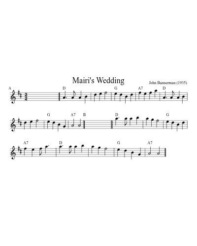 Mairi's Wedding (Version 12)
