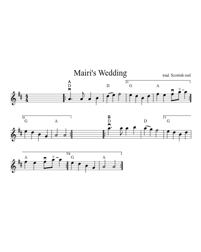 Mairi's Wedding (Version 13)