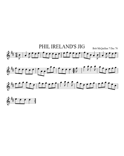 PHIL IRELAND'S JIG preview