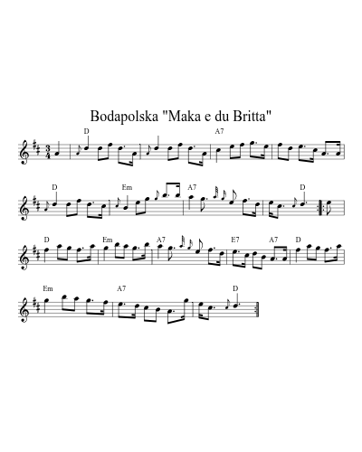 Bodapolska "Maka e du Britta" (Version 2)