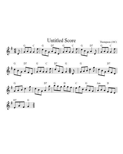 Mamies Jig (Version 2) sheet music preview