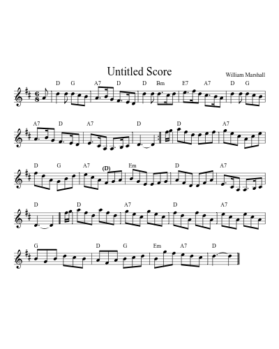 Mamies Jig2 (Version 2) sheet music preview