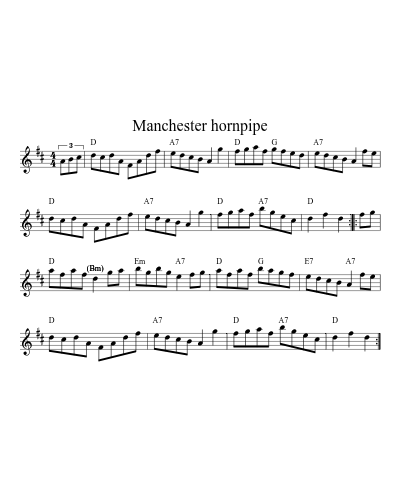 Manchester hornpipe (Version 3)
