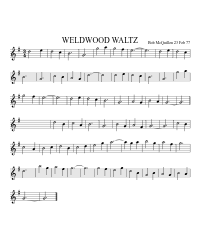 WELDWOOD WALTZ preview