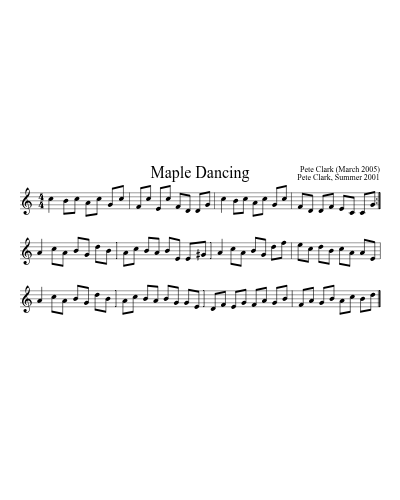 Maple Dancing