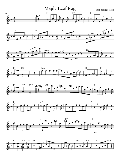 Maple Leaf Rag preview