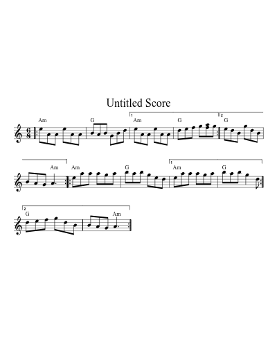 Maple Tenpenny Smash set G Am D 32 9 (Version 2) sheet music preview