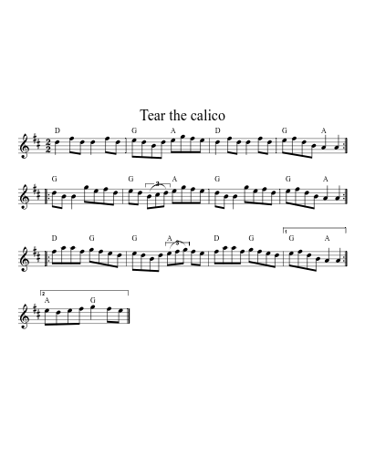 Tear the calico