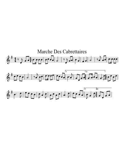 Marche des Cabrettaires (Version 5)