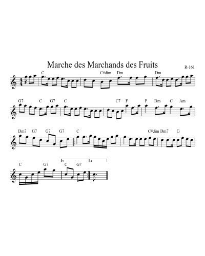 Marche des Marchands des Fruits