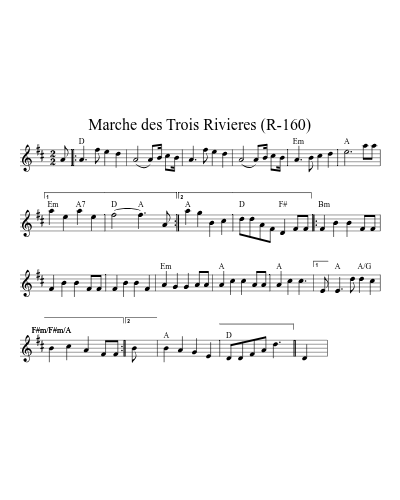 Marche des Trois Rivieres (R-160)