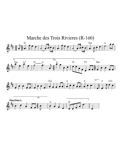 Marche des Trois Rivieres (R-160) (Version 2)