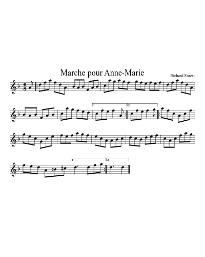 Marche pour Anne-Marie (Version 2)