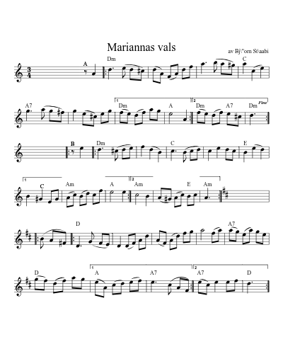 Mariannas vals (Version 2)