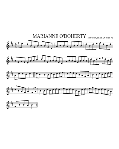 MARIANNE O'DOHERTY (Version 2)