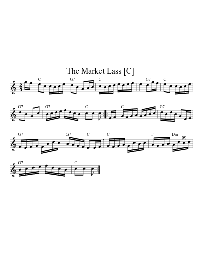 The Market Lass  [C] (Version 3) sheet music preview