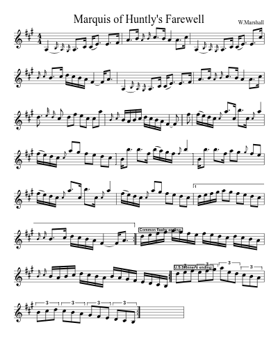 Marquis of Huntly's Farewell (Version 2)