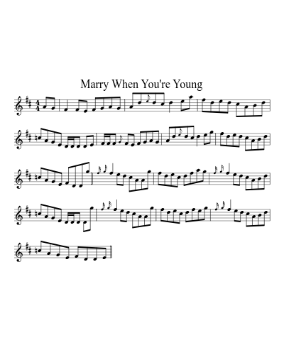 Marry When You're Young (Version 2) preview