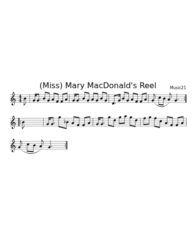 (Miss) Mary MacDonald's Reel