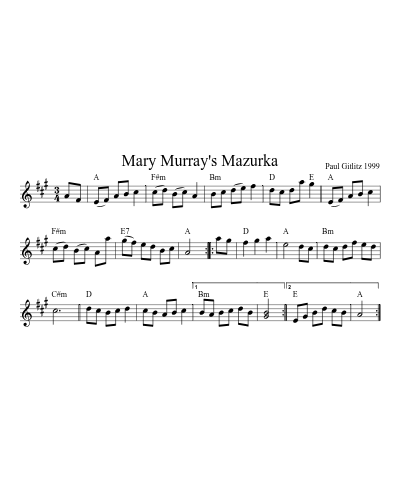 Mary Murray's Mazurka
