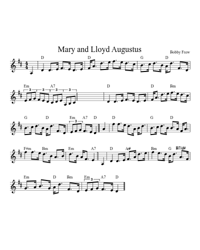 Mary and Lloyd Augustus (Version 2)