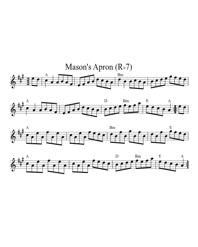 Mason's Apron (R-7) (Version 2)