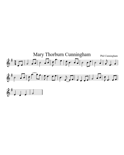 Mary Thorburn Cunningham