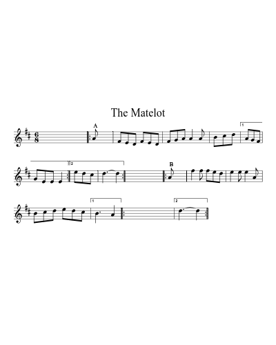 The Matelot sheet music preview