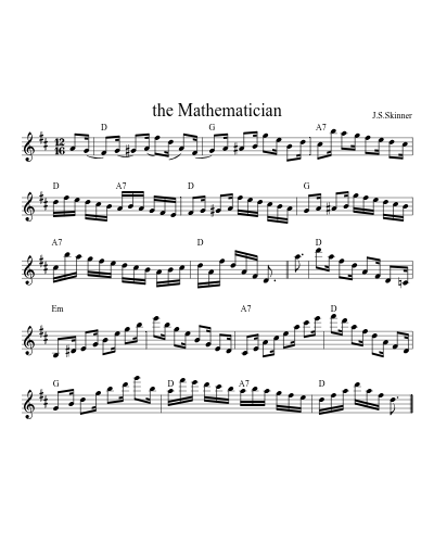 the Mathematician sheet music preview