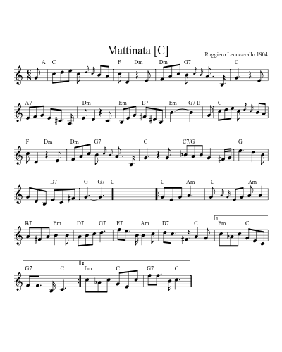 Mattinata   [C] (Version 2) preview