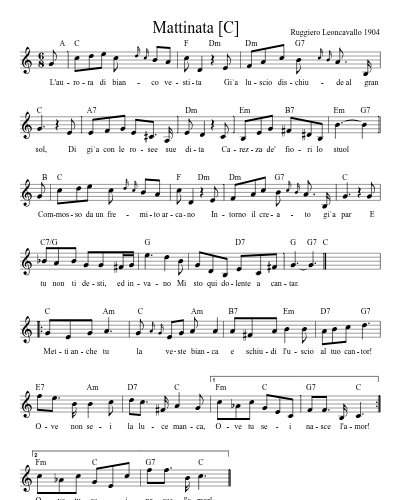 Mattinata   [C] (Version 4)