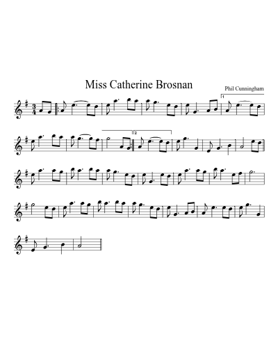 Miss Catherine Brosnan