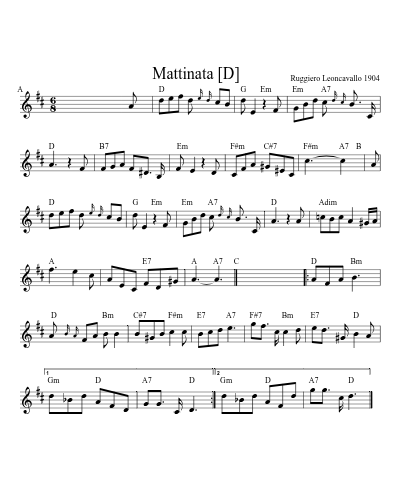 Mattinata   [D] (Version 2)