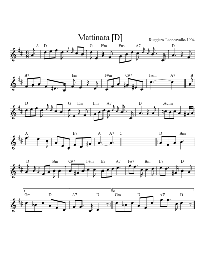 Mattinata   [D] (Version 5)