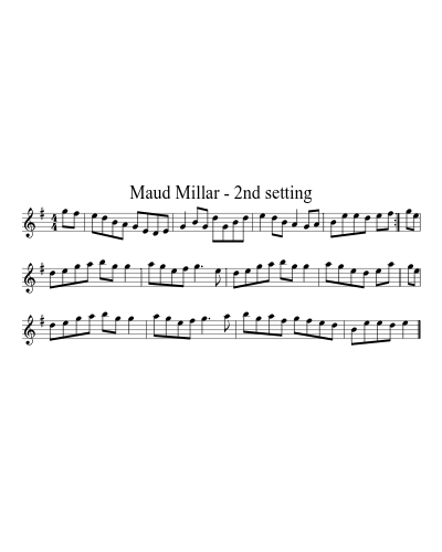Maud Millar - 2nd setting (Version 2)