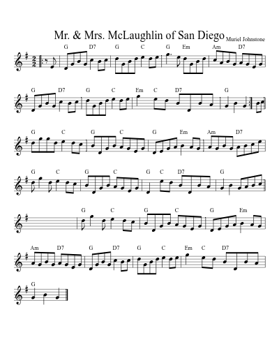 Mr. & Mrs. McLaughlin of San Diego