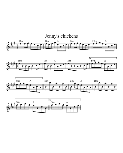 Jenny's chickens (Version 2)