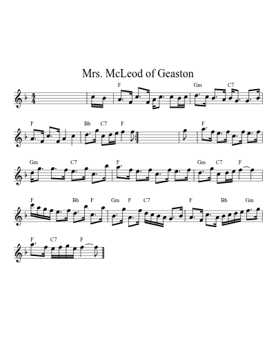 Mrs. McLeod of Geaston (Version 2)