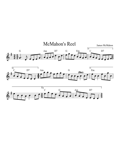 McMahon's Reel (Version 3)