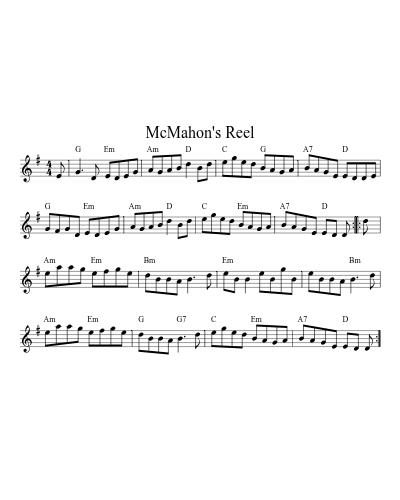 McMahon's Reel (Version 6)