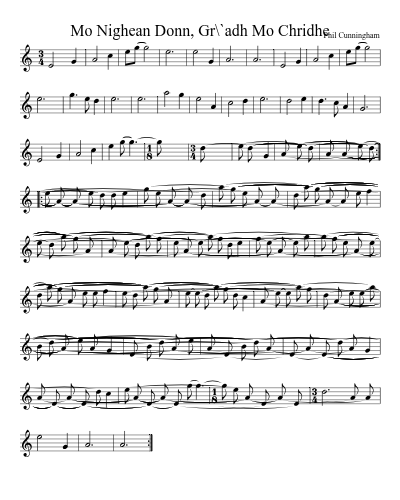 Mo Nighean Donn, Gr\`adh Mo Chridhe preview
