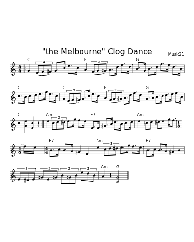 "the Melbourne" Clog Dance